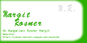 margit rosner business card